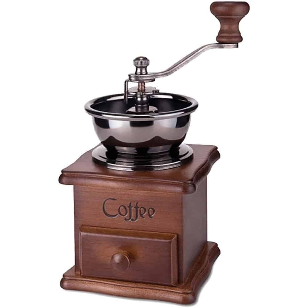Molinillo de Cafe Manual Clasico Retro De Madera